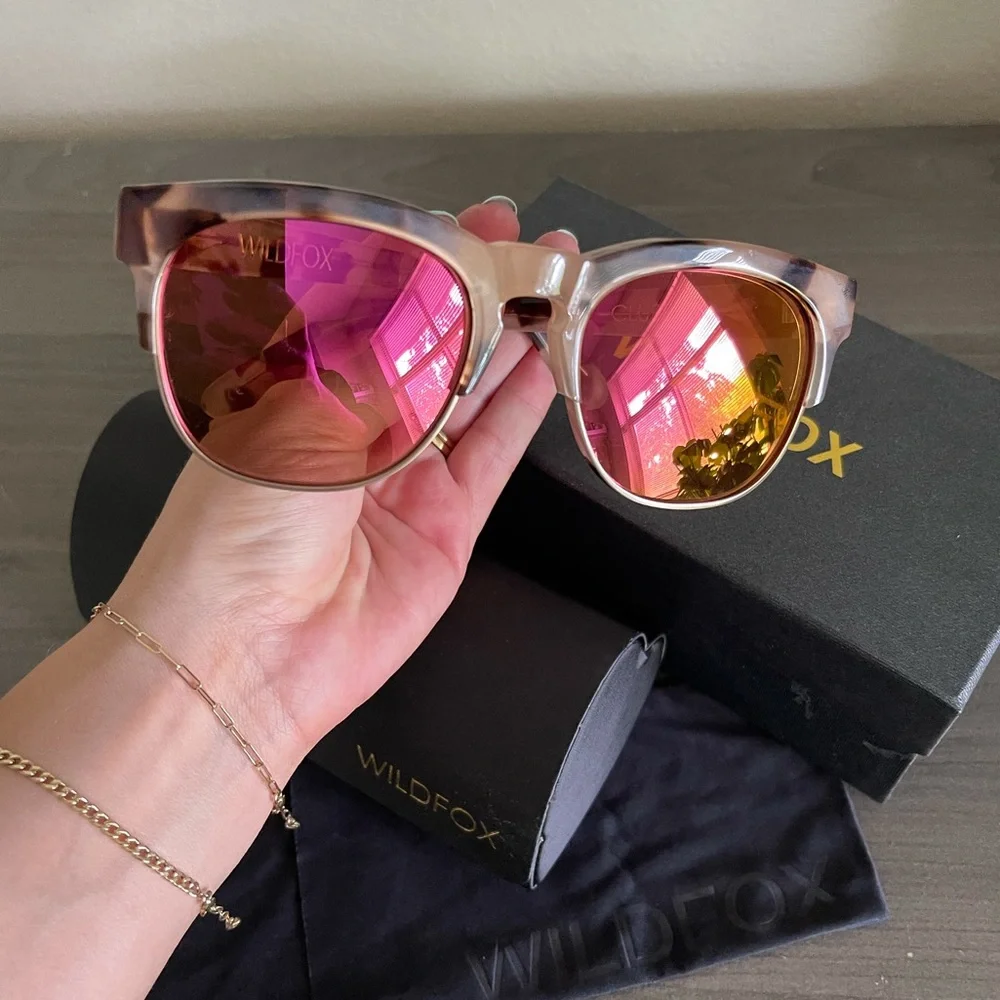Wild fox 'Club Fox' 52mm Sunglasses - Picture 9 of 11